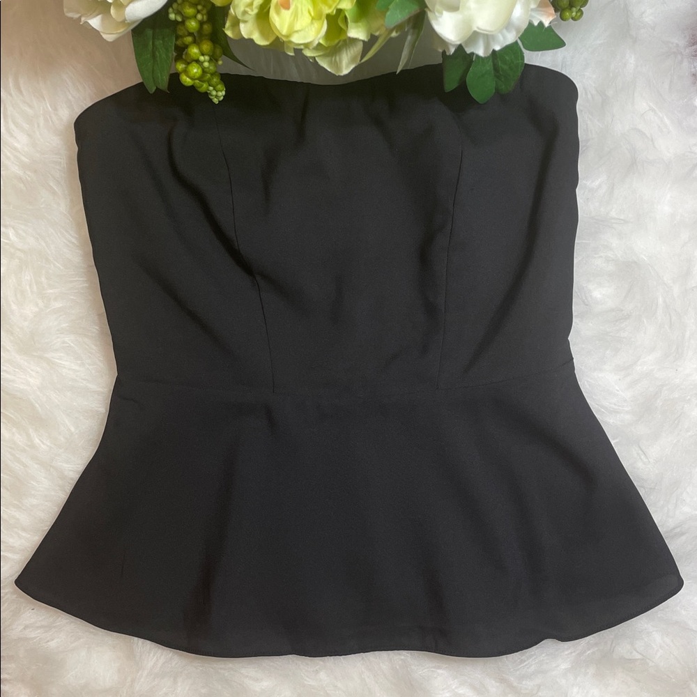 Express Black Peplum Top